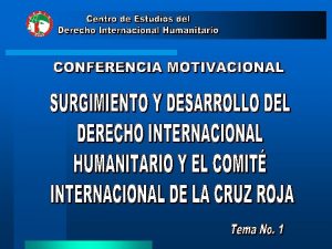 Qu es el Derecho Internacional Humanitario l Una