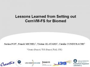 Lessons Learned from Setting out Cern VMFS for