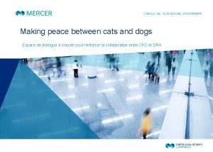 Making peace between cats and dogs Espace de