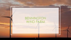 Bennington wind farm