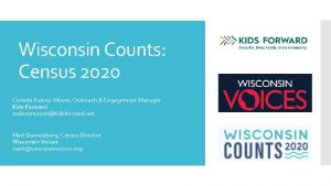 Wisconsin Counts Census 2020 Corinda RaineyMoore Outreach Engagement