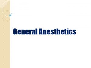 Balanced anesthesia components