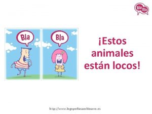 Estos animales estn locos http www logopediasanchinarro es