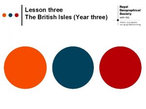 Lesson three The British Isles Year three Great