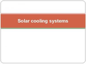 Adavantages of solar energy