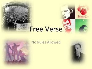 Free Verse No Rules Allowed History Free Verse