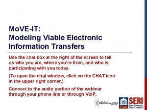 Mo VEIT Modeling Viable Electronic Information Transfers Use