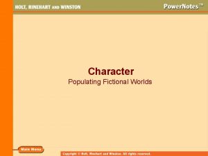 Character Populating Fictional Worlds 2003 clipart com What