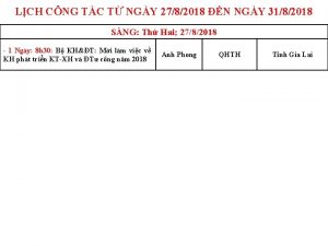 LCH CNG TC T NGY 2782018 N NGY