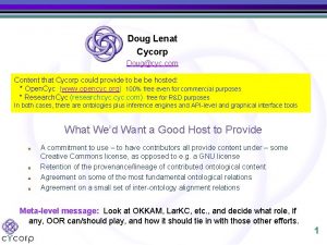 Doug Lenat Cycorp Dougcyc com Content that Cycorp