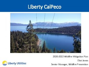Liberty Cal Peco 2020 2022 Wildfire Mitigation Plan