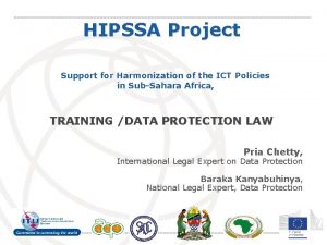 HIPSSA Project Support for Harmonization of the ICT