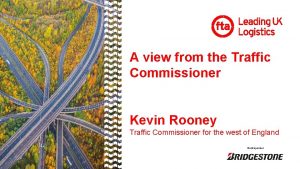 Kevin rooney traffic commissioner
