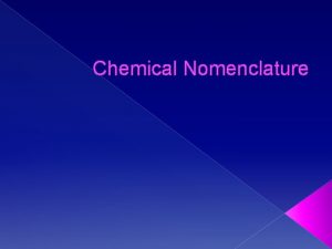 Chemical Nomenclature Ionic Bonds vs Covalent Bonds Ionic