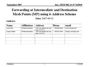 September 2007 doc IEEE 802 11 072439 r