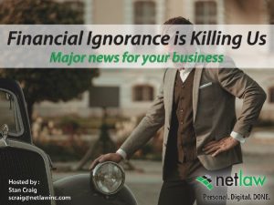 Financial Ignorance is Killing Us Major News for