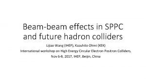 Beambeam effects in SPPC and future hadron colliders