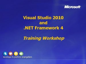 Visual studio 2010 training
