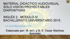 MATERIAL DIDCTICO AUDIOVISUAL SLO VISIN PROYECTABLES DIAPOSITIVAS INGLS