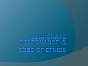 P&g corporate governance