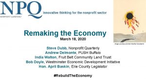 Remaking the Economy March 19 2020 image courtesy