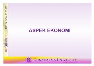 ASPEK EKONOMI Perbedaan Aspek ekonomi dan aspek keuangan