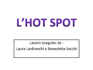 Lavoro eseguito da Laura Lanfranchi e Benedetta Secchi