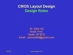 Layout design rules in cmos vlsi