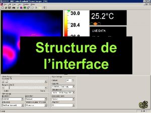 Structure de linterface Structure de linterface Les couleurs