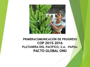 PRIMERACOMUNICACIN DE PROGRESO COP 2015 2016 PLATANERA DEL