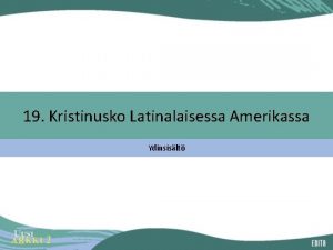 Kristinusko latinalaisessa amerikassa