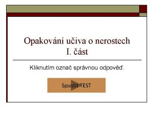 Opakovn uiva o nerostech I st Kliknutm ozna