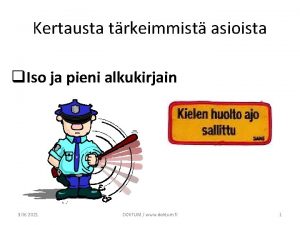 Kertausta trkeimmist asioista q Iso ja pieni alkukirjain