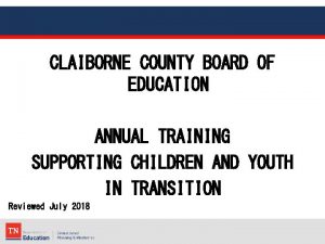 Claiborne county board of education