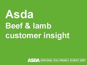 Asda Beef lamb customer insight 5 000 colleagues