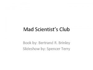 Mad scientist club book