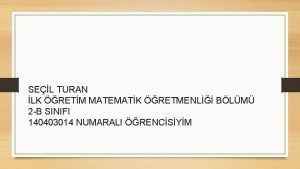 SEL TURAN LK RETM MATEMATK RETMENL BLM 2