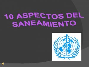 1 2600 millones de personas carecen de saneamiento