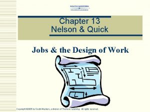 Chapter 13 Nelson Quick Jobs the Design of