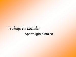 Trabajo de sociales Apartoliga ssmica Indice Sismologa Estaciones