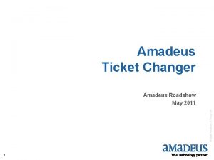 Amadeus Ticket Changer 2008 Amadeus IT Group SA