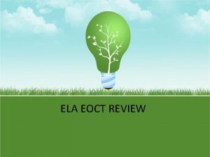 ELA EOCT REVIEW General Review Section Figurative Language