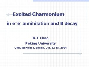 Excited Charmonium in ee annihilation and B decay