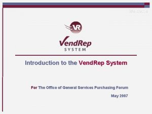 Vendor rep system