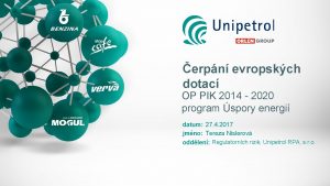 erpn evropskch dotac OP PIK 2014 2020 program