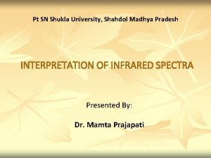 Pt SN Shukla University Shahdol Madhya Pradesh INTERPRETATION