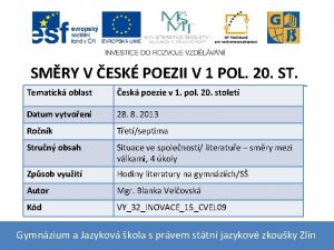 SMRY V ESK POEZII V 1 POL 20