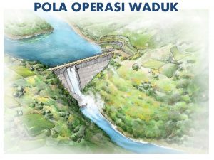 Pola operasi waduk