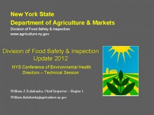 New York State Department of Agriculture Markets Division