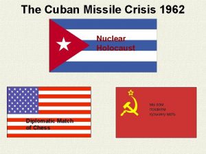 The Cuban Missile Crisis 1962 Nuclear Holocaust Diplomatic